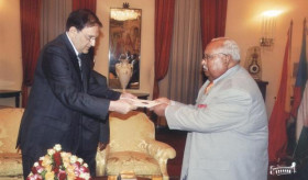 Ambassador Melkonian presented his credentials to the President of Ethiopia 