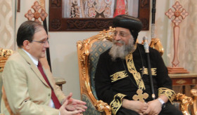Ambassador's meeting with the head of the Coptic Orthodox Church of Egypt, Pope Tawadros II