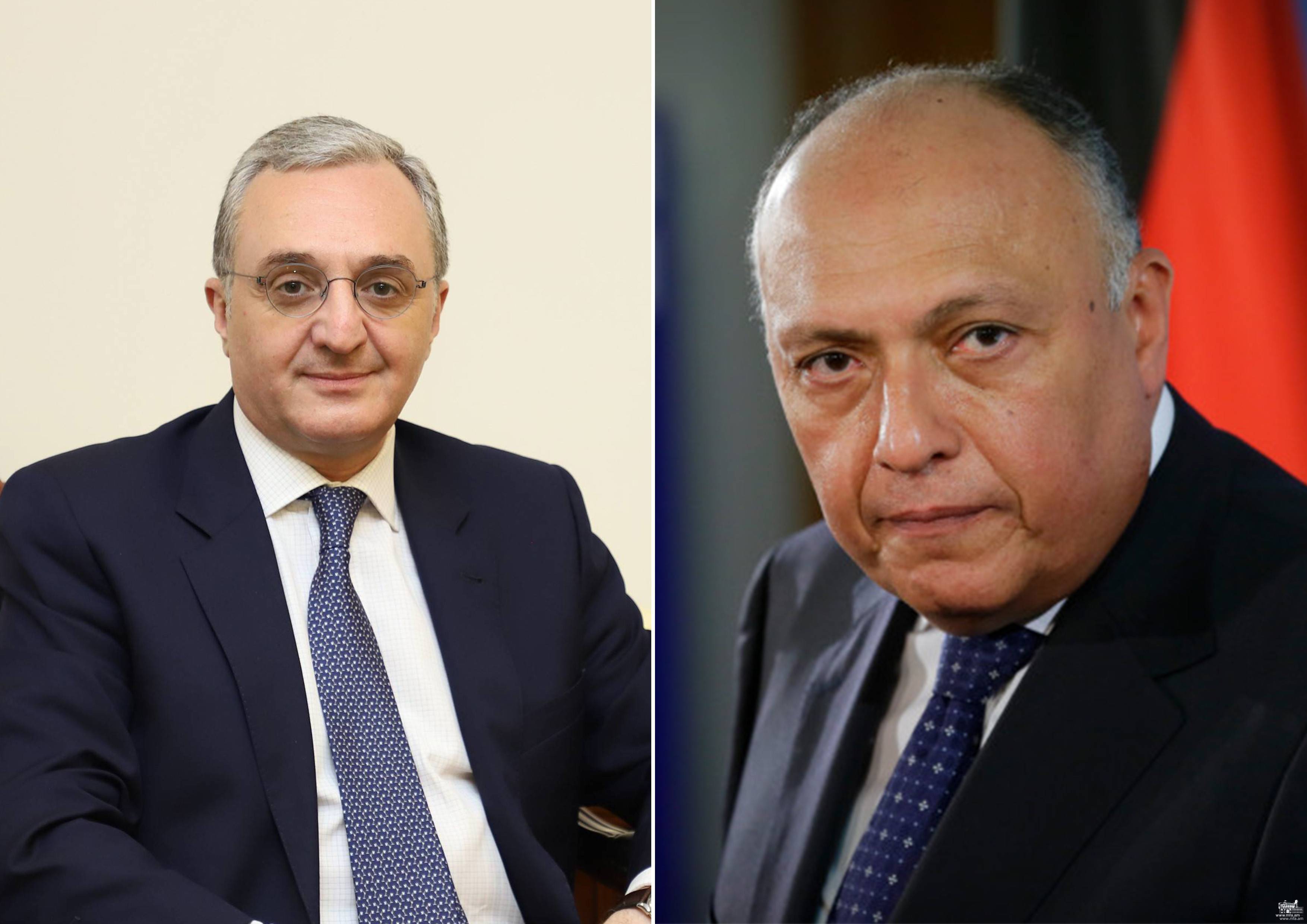 Foreign Minister Zohrab Mnatsakanyan had a phone conversation with the Foreign Minister of Egypt