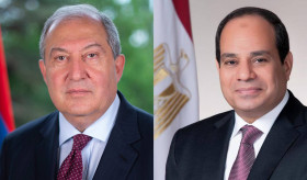 On the occasion of the 30th Anniversary of the Independence Day of the Republic of Armenia, President Armen Sargsyan received a congratulatory message from President Abdel Fattah El-Sisi