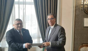 Ambassador of the Republic of Armenia Hrachya Poladian presented the copies of Credentials to the Deputy Foreign Minister of Egypt Nabil Habashy