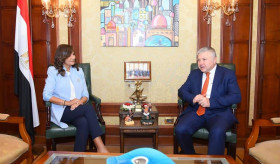 The meeting of Ambassador Karen Grigorian with Minister of State of Immigration and Egyptian Expatriates Affairs Nabila Makram